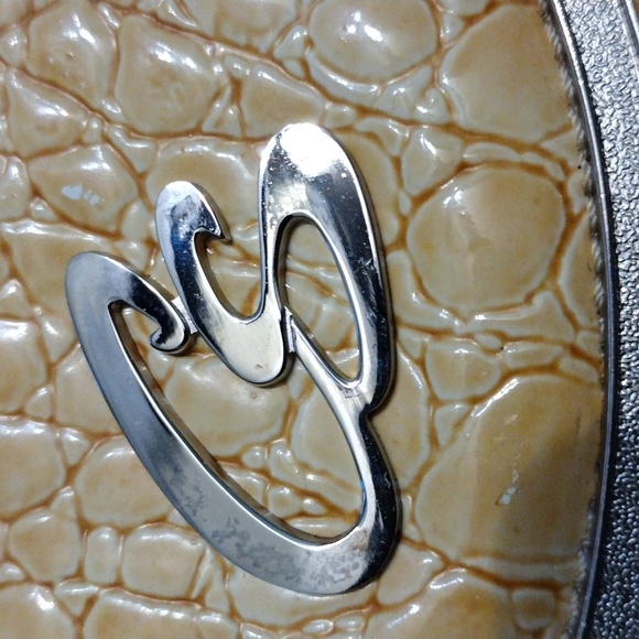 EUC CS Chenson Yellow Vintage Satchel Crossbody Bag - Picture 3 of 16